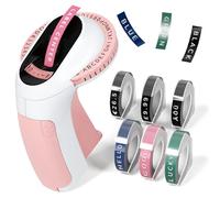 Etiqueteuse Autocollantes,3D Etiqueteuse Manuelle E975,Machine à Étiquettes en Relief avec 6 Rubans,Portative Étiqueteuse 3D Embossing Label Make rpour Maison,Cuisine,Bureau,Cadeau DIY,Rosa