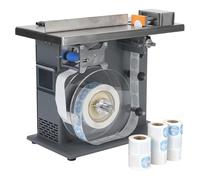 Étiqueteuse automatique à angle droit, applicateur d'angle haute vitesse, 15 à 30 feuilles/minute, précision de 0,5 mm pour étiquettes transparentes et opaques