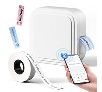 Étiqueteuse avec ruban adhésif, étiqueteuse Bluetooth avec plusieurs modèles, mini étiqueteuse pour organiser le rangement, étiqueteuse portable rechargeable, étiqueteuse sans encre pour la maison, le