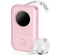 Étiqueteuse Bluetooth avec ruban adhésif, mini imprimante d'autocollants thermiques portables, étiqueteuse portable avec modèles personnalisés polices icônes pour l'organisation des enfants à la