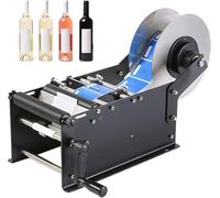 Étiqueteuse de bouteilles - Applicateur d'étiquettes semi-automatique réglable pour des solutions d'emballage efficaces