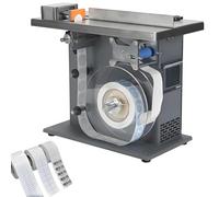 Étiqueteuse de centrage automatique - Étiqueteuse semi-automatique à angle droit avec système PLC pour une application précise des étiquettes, compatible avec des étiquettes de 2,5 à 3 cm de diamètre