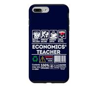 Étiqueteuse d'étiquettes pour Enseignants d'économie Sarcasme Café Vin Coque pour iPhone 7 Plus/8 Plus