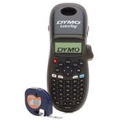 Dymo Étiqueteuse LetraTag LT-100H – Portative, Clavier ABC, Noir – Compatible rubans LT 12 mm