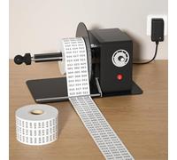 Étiqueteuse électrique, enrouleuse automatique d'étiquettes, couple élevé, enrouleuse d'étiquettes efficace, diamètre intérieur du tube en papier 25/40 mm, pour usine d'électronique, entreprise de com