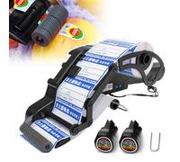 Étiqueteuse électrique portative - Espacement automatique des étiquettes pour différentes formes, sans fil avec batterie incluse