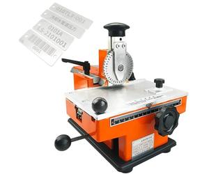 Etiqueteuse et embosseur semi-automatique pour marquage des métaux sur étiquettes et plaques