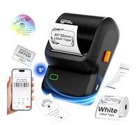 Étiqueteuse, imprimante d'étiquettes de codes-barres pour petites entreprises, étiqueteuse Bluetooth avec ruban adhésif compatible avec téléphone et PC, étiqueteuses portables sans encre pour adresse,