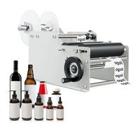 Étiqueteuse manuelle efficace pour bouteilles - Applicateur d'étiquettes manuelles pour aliments et boissons, idéal pour les bouteilles en plastique PET, verre et métal - Étiqueteuse de qualité