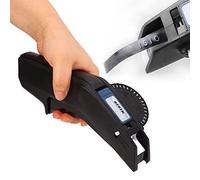 Étiqueteuse Manuelle étiqueteuse Gaufrage Imprimante D'étiquettes Numéro Clair étiquette de Lettre Faisant Embosseur pour L'organisation du Bureau à Domicile(Le Noir)