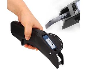 Étiqueteuse Manuelle étiqueteuse Gaufrage Imprimante D'étiquettes Numéro Clair étiquette de Lettre Faisant Embosseur pour L'organisation du Bureau à Domicile(Le Noir)