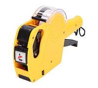Étiqueteuse manuelle, kit de pistolet de tarification rouge à 8 chiffres, étiqueteuse manuelle, outil de marquage des prix avec encre de rechange, étiquettes de marque de prix (jaune)