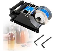 Étiqueteuse pour Bouteilles Rondes, étiqueteuse Semi-Automatique réglable, étiqueteuse Manuelle pour canettes et Bouteilles pour Bouteilles en Verre et en métal