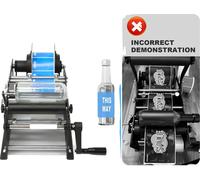 Etiqueteuse, précision de ±0,5 mm, convient aux bouteilles de 15 à 120 mm, 30 étiquettes par minute