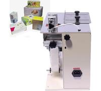 Étiqueteuse semi-automatique avec écran tactile, haute vitesse 76 pièces/min pour étiquettes de boîte d'angle à 90°, design réglable pour un emballage efficace