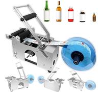 étiqueteuse Semi-Automatique De Bouteilles Rondes (20-40Pièces/Min) - 15-120Mm De Diamètre, Outil D'étiquetage Auto-Adhésif, Pour Bouteilles En Plastique, Bouteilles En Verre