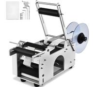 Etiqueteuse semi-automatique pour bouteilles rondes, étiqueteuse électrique - 20-50 pièces/min - machine à étiqueter pour bouteilles