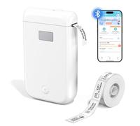 Étiqueteuses, étiqueteuse avec ruban adhésif, imprimante d'étiquettes Bluetooth portable avec peu d'espace, étiqueteuse thermique sans encre pour école familiale, mini étiqueteuse avec plusieurs