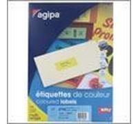 APLI Étiquettes 119031 jaunes 70x31 mm 27/planche boîte de 2700