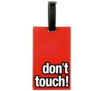 NOVAGO Etiquette bagages, valise, sac a dos, porte adresse (Rouge '' Don't Touch'')