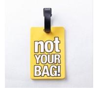 Etiquette à bagages /étiquette valise ( Not your Bag , Jaune) NOVAGO ® Jaune