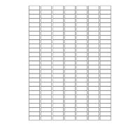 Étiquette à imprimer - HERMA - 10700 - 2,54 cm x 1 cm - 189 étiquettes par feuille - Blanc