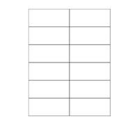 Étiquette à imprimer - HERMA - 10781 - 9,7 cm x 4,23 cm - 12 étiquettes par feuille - Blanc