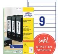 Etiquette à insérer pour dos de classeur