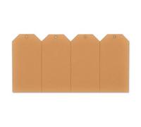 Étiquette à suspendre, 25 x 50 mm, marron kraft