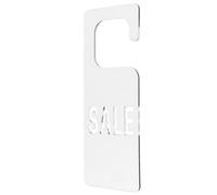 Étiquette Acrylique Miroir Argentée à Suspendre pour Rayonnage Magasin | Acrylique Transparent, Cordons Inclus, Format Compact, Affichage Soigné, pour Boutique, Cintres et Rayons