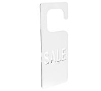 Étiquette Acrylique Miroir Suspendue Argenté, pour Boutique Vêtements | Cordes Suspendre, Finition Transparente, Format Compact, pour Présentoir Vitrine et Portants