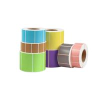 Étiquette adhésive thermique étanche, 30x20mm, 1400 pièces, papier autocollant vierge for prix de supermarché, impression directe, papeterie pour étiquettes de prix(Blue 30x20mm)