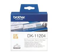 Etiquette adresse papier 17 x 54 mm Brother DK11204 blanche - Rouleau de 400