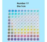 Étiquette Autocollante Avec Numéro De 1 À 1000 Pour Verhéritage À Ongles",Outil De Manucure,"Nombrage De Marquage Gel - Type Number 17