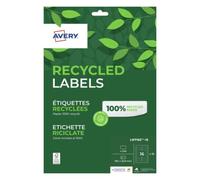 Etiquette autocollante avery adresse recyclee laser blanc 99,1 x 33,9mm boite de 240