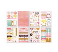 Étiquette Autocollante Mignonne Pour Planificateur De Fille, Autocollants De Décoration Pour Carnet De Notes, Scrapbooking, Papeterie Fournitures Scolaires, Diy Bricolage