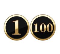 Étiquette Autocollante Ronde Pour Numéro de Casier Numéro de Chambre Numéros de Maison Autocollants Numéros Consécutifs de 1 À 100 Numéros de Table En Acrylique/5Cm Black/11 To 20