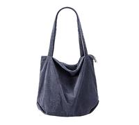 Étiquette Bagage Monde loisirs solide velours côtelé grande capacité rétro polyvalent fermeture éclair sac à bandoulière Petit Lunch Pour Homme Isolé (Grey, One Size)