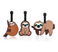 Etiquette Bagage Valise, 3 Pièces Loutre D'Arbre Etiquette Valise Voyage Avion Dessin Animé Porte Etiquette Valise Etiquettes Valise Voyage Etiquettes à Bagage Pour Sac de Voyage