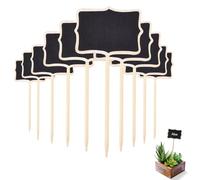 Etiquette Bois Plante Jardin Potager Extérieur Étiquette De Tableau Noir Marqueur De Plante Plantes Tags pour Les Graines Plantes Ardoise Étiquettes pour Fleur Légumes Graine Jardin Pépinière 25Pcs