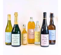 Etiquette bouteille - Merci de m'avoir aidé à grandir, Merci maîtresse - Cadeau fin d'année | Te Whaka (Lot 5 - Merci pour cette belle année (*4))