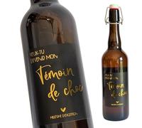 Etiquette bouteille mon témoin - Veux-tu devenir mon témoin de choc ? | étiquette vin annonce mariage - demande témoin - annonce témoin homme | TE Whaka (1)