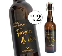 Etiquette bouteille mon témoin - Veux-tu devenir mon témoin de choc ? | étiquette vin annonce mariage - demande témoin - annonce témoin homme | TE Whaka (2)