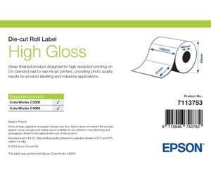Étiquette Brillante Epson, Étiquettes Découpées, 105 x 210mm (273 Étiquettes)