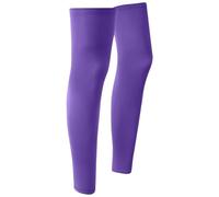 Etiquette Cable 1 paire de jambières d'été for la course à pied et le cyclisme, en soie glacée, protection, compression, antidérapantes, rafraîchissantes, équipement de sport(Purple)