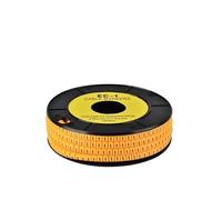 Etiquette Cable 1 rouleau de marqueurs câble numéro Tube EC 0.75/1/2.5/4/6 marque carrée étiquette fil signe tuyau Plus moins manchon ligne réseau antidérapant PVC(EC 0.5mm2)