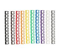 Etiquette cable Imprimante à Tube numérique, 100 pièces, Identificateur de fil, étiquettes électriques, Identification, marquage cordon en plastique(Assorted Color1.2x1c)