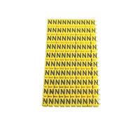Etiquette Cable M0 M1 M2 M3 LN PE carte de fil marqueur câble étiquette réseau multicolore bien rangé manchon cordon coincé 2-10mm(M5(16mm2),N 10 Sheets)