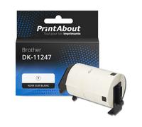 Étiquette compatible Brother DK-11247 - (103 mm x 164 mm) - Noir sur blanc