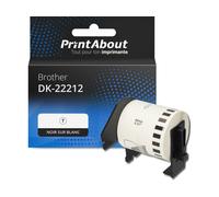 Étiquette compatible Brother DK-22212 - (62 mm) - Noir sur blanc